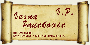 Vesna Paučković vizit kartica